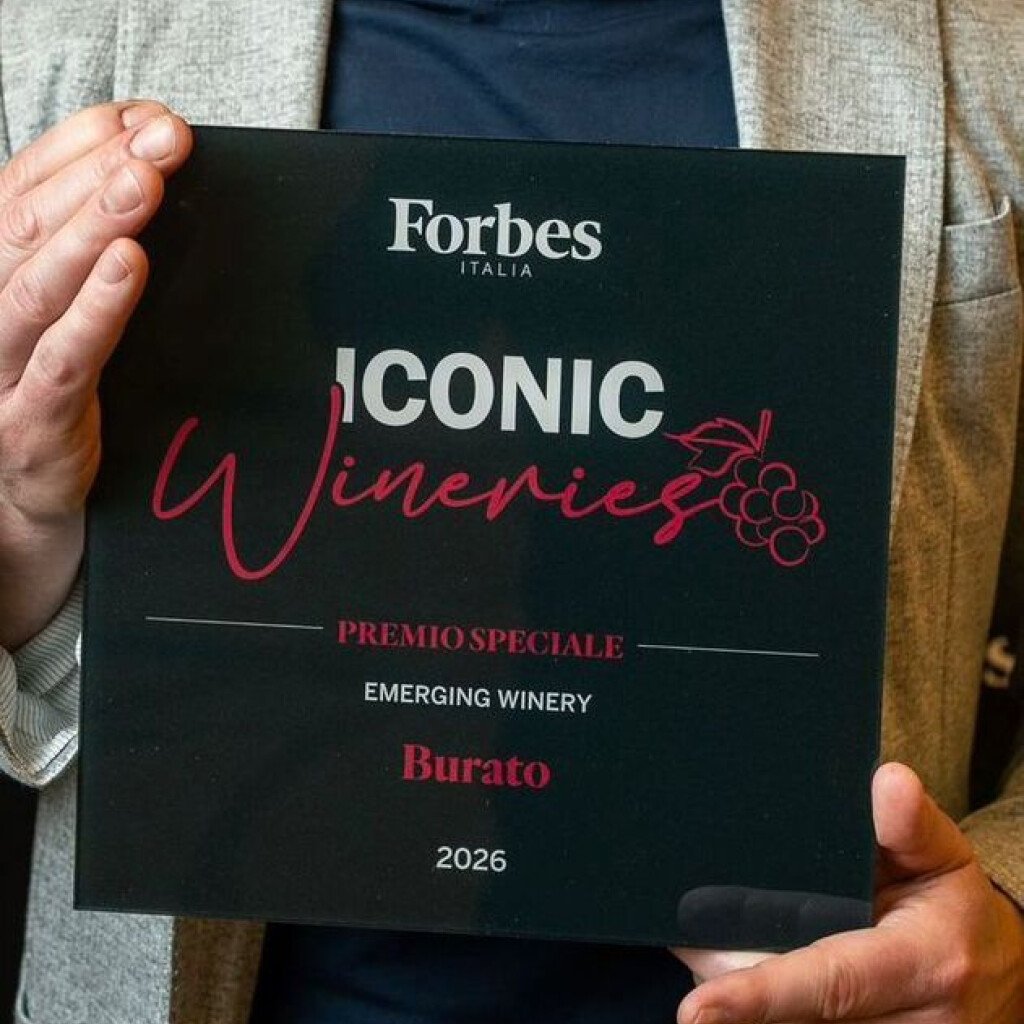Premiazione Burato Wines da Forbes Italia, Emerging Winery, Iconic Wineries 2026